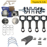 AKF Car Engine 5L 0411154130 Auto Engine Systems Crankshaft Connecting Rod Piston & Rings Bearings Set for TOYOTA Crown 3.0L