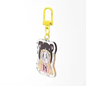 Hot Sale Anime Charm Acrylic Keychain Transparent Creative Cartoon Acrylic Keychain