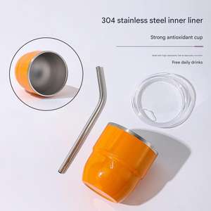 Gobelet empilable de 4 oz, moderne, en acier inoxydable, isolé sous vide, pour espresso/café, gobelet de <span class=keywords><strong>voyage</strong></span> - Product Image 5