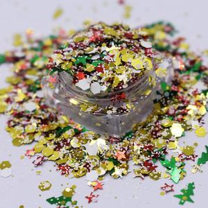Christmas Metallic Chunky Mixed <strong>Red</strong> White <strong>Glitter</strong> Wholesale for Crafts - Product Image 6