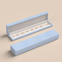 Boîte à bijoux de luxe avec logo en feuille d'or personnalisée pour bracelet, bague, pendentif, collier - Emballage de bijoux de haute qualité