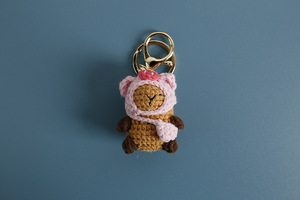 <span class=keywords><strong>Handmade</strong></span> amigumni Crochet len đồ chơi động vật móc khóa kopala Búp bê mặt dây dệt kim móc khóa - Product Image 5