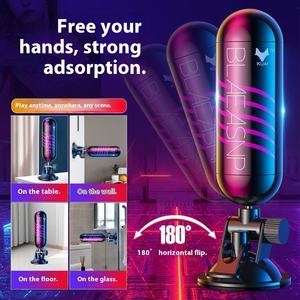 Masturbateur masculin télescopique automatique intelligent Poupée <span class=keywords><strong>gonflable</strong></span> Sex Toy pour adultes avec conversion de fréquence Conception de tasse d'avion - Product Image 3