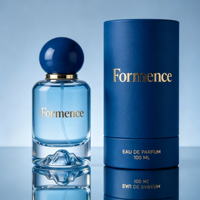 Flacon de parfum en verre au design volcanique, nouveau modèle, 50 ml, 100 ml, avec boîte tube