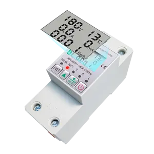 WIFI energy meter digital display adjustable voltage,current and leakage protective device with kilowatt-hour meter
