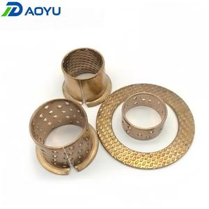 Casquillo de grafito autolubricante de bronce SAE 841 sin aceite, con brida, sinterizado, mecanizado por CNC, de alta precisión y resistente al desgaste - Product Image 1