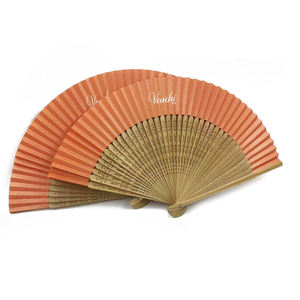 Ventilateur à main en papier de liquidation B2B Logo imprimé personnalisé Bambou Cadeau promotionnel Portable Pliant Décoration intérieure - Product Image 2