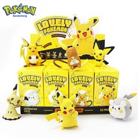 Lot de figurines d'action Pikachu en boîte mystère authentiques pour fans de Pokémon, décorations de voiture et ornements de bureau