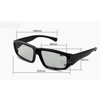 Lunettes 3D à monture surdimensionnée pour films 3D pour adultes Lunettes 3D polarisées linéaires pour cinémas 3D 4D 5D 6D Lunettes 3D passives IMAX