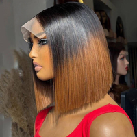 Perruque frontale vietnamienne longue et droite 13x4 avec dentelle transparente, cheveux vierges pour femmes, modèle noir