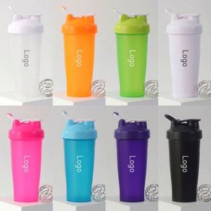 Custom Unisex Gym Sport Outdoor Drinking PP 600ML BPA-Free Protein <b>Shaker</b> Water <b>Bottle</b> with Mixer - Product Image 6