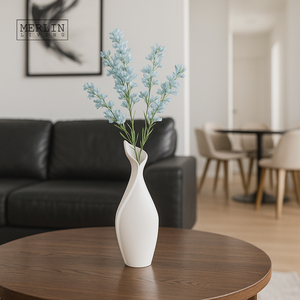 <span class=keywords><strong>Vase</strong></span> en céramique et <span class=keywords><strong>porcelaine</strong></span> Merlin Living pour la décoration de la maison, <span class=keywords><strong>vase</strong></span> blanc mat, décoration, usine de céramique de Chaozhou, vente en gros - Product Image 6
