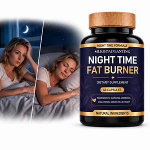 Complément Brûleur de Graisse Nocturne pour Adultes – Routine du Soir avec Mélatonine, Thé Vert et Garcinia Cambogia – 60 Capsules - Product Image 1