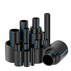 HDPE Perforated Plastic Tubes 110mm Size PN25 Extruded and Welded Connection Drainage Pipe with Great Price