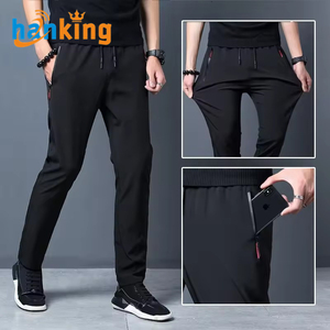 Ehanking Men's Lightweight Mid Waist <b>Slim</b> Fit Straight Quick Drying Eco-Friendly Outdoor Casual Sports <b>Jogger</b> Pants - Product Image 1