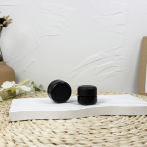 Frasco de vidrio blanco personalizable de 3oz con tapa resistente a niños CR de madera de Bambú - Product Image 2