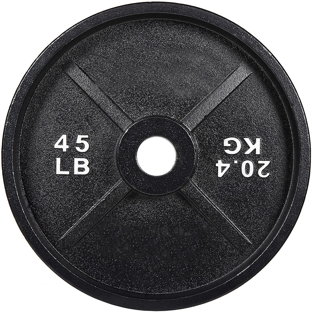 High Quality Sports Training 2 Inch Weight Lifting Weights Plates Set Lbs Training Barbell