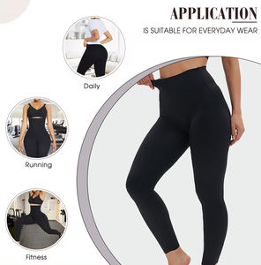 Higienis EIA legging pembentuk tubuh kustom kontrol perut celana pembentuk tubuh ramping paha pengangkat mulus pinggang tinggi untuk wanita - Product Image 3