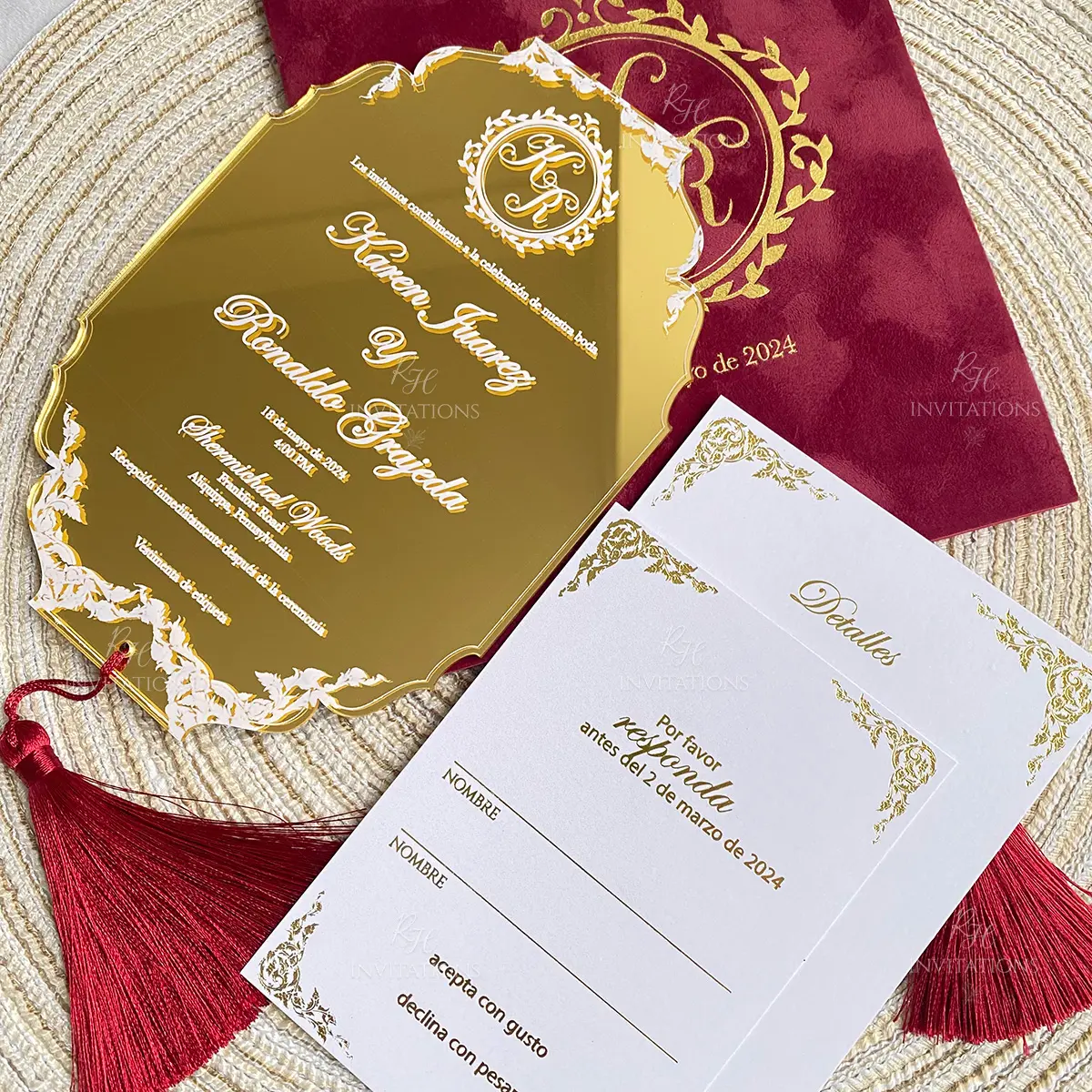Tarjetas DE BODA Tarjeta de boda china de Pakistán Tarjeta de felicitación de invitación Digital para regalo Cumpleaños