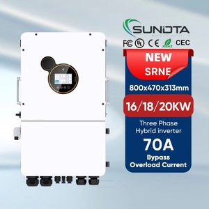 미국/유럽 인증 <span class=keywords><strong>48V</strong></span> 12KW 분리형 단상 태양광 인버터 온/오프 그리드 하이브리드 인버터 120v 240v 하이브리드 태양광 인버터 (와이파이 포함) - Product Image 1