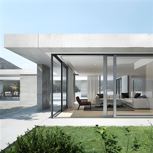 Porte coulissante en aluminium robuste et moderne avec rupture de pont thermique, grande taille, pour patio, hôtel et jardin - Product Image 3