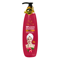 Gel Douche Exfoliant Éclaircissant Bio à la Vitamine C et à l'Acide Kojique, Extrait de Fruits, Lavant Corporel Blanchissant pour Peaux Sensibles