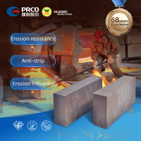 Brique de magnésite chromée frittée, norme ISO, bloc de maçonnerie réfractaire de base pour four de fusion des métaux non ferreux