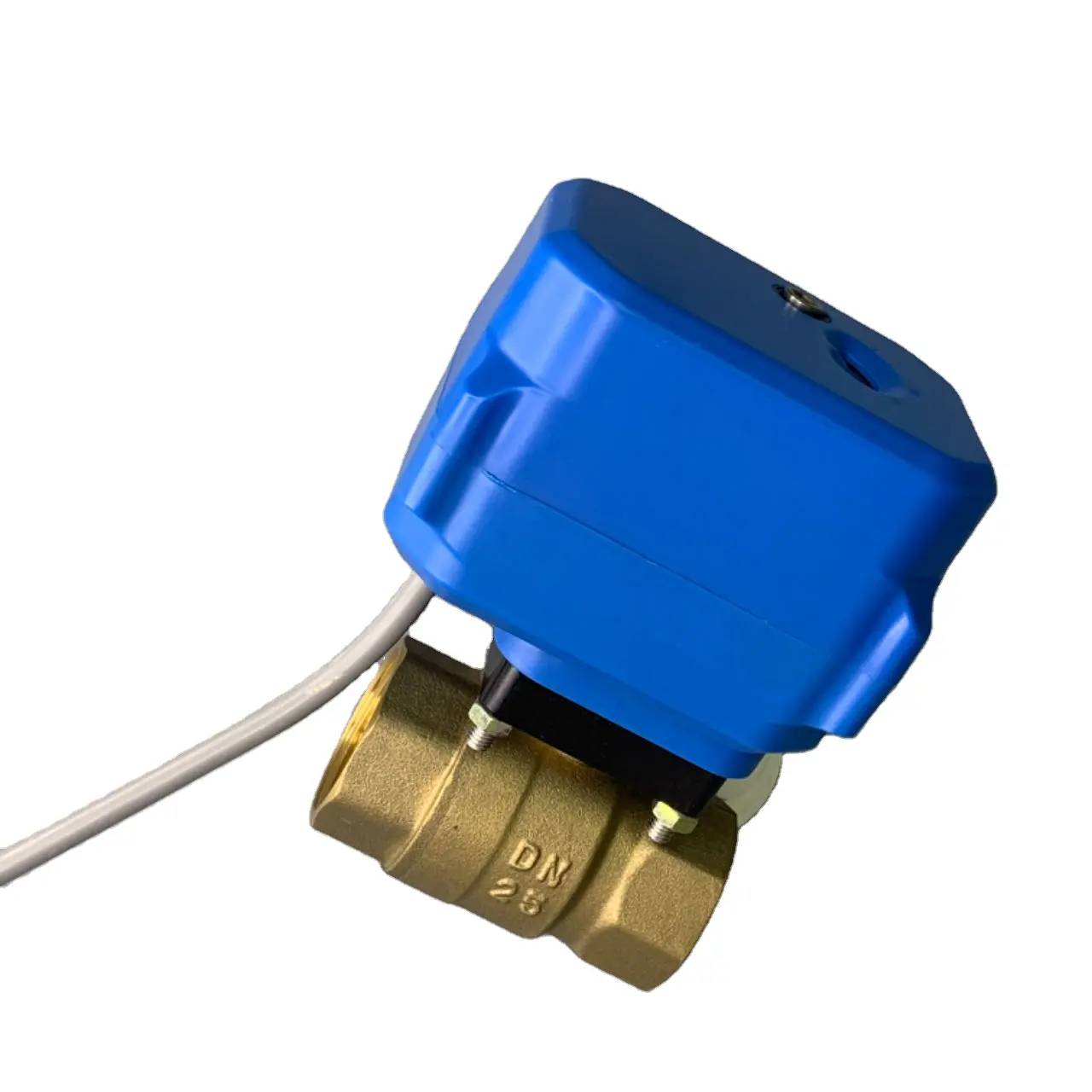 Electric Actuator 220V 230V 24V AC 2 Way automatic water valve flow control Brass Ball Motorized Valve