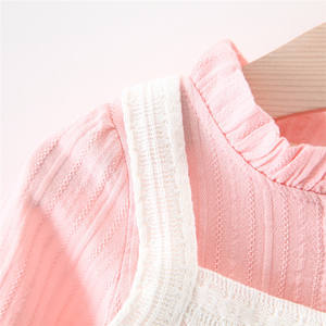 Vestidos de Princesa de Manga Larga Color Rosa con Estampado de Primavera para Niñas, Disfraces de Boda para Niños, Venta al por Mayor - Product Image 6