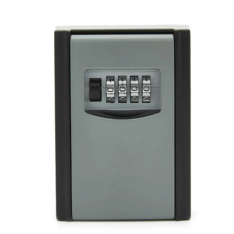 High Quality Black Color Decorative Wall Meter Metal Combination Lock Key Box Metal Black Color Key Box With Code
