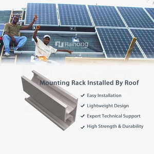 Nhanh chóng cài đặt năng lượng mặt trời bảng điều khiển gắn nhôm đường sắt năng lượng mặt trời bảng điều khiển stuctures AL6005-T5 PV đường ray Hợp kim nhôm Kệ năng lượng mặt trời đường sắt gắn kết - Product Image 2