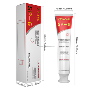 Pasta Dental Blanqueadora YAYASHI 120g SP 6 con Probióticos para Blanquear los Dientes, Reducir las Manchas y Eliminar el Mal Aliento (Venta al Por Mayor) - Product Image 6