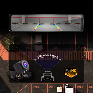 12 pouces 4K + 1080P voiture DVR Carplay Android Auto WIFI Adas double Dash Cam avant et arrière 4K pour voiture Cam caméra arrière enregistreur automatique - Product Image 6