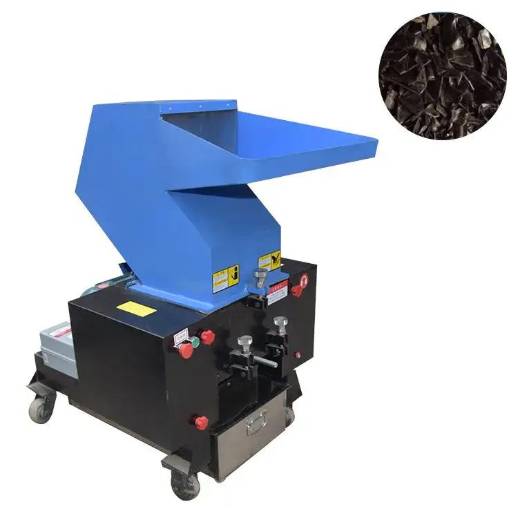 7.5hp plastique concasseur pare-chocs déchiqueteuse câble en cuivre granulateur et déchets plastique hacher concassage machine de recyclage