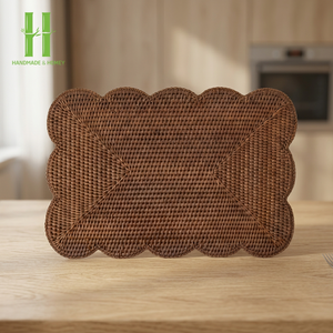 Hot Products Rattan Woven <b>Placemats</b> <b>for</b> Dining <b>Table</b> <b>Table</b> Decor Christmas Ratan <b>Placemats</b> OEM Rustic <b>Placemats</b> From Vietnam - Product Image 1