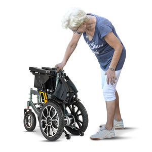 Fauteuil roulant motorisé portable à longue portée pour personnes âgées Fauteuils roulants électriques pliables Nouveaux fauteuils roulants tout terrain robustes - Product Image 3