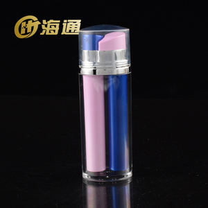 Offre Spéciale Vide Double Tube 2 En 1 Bouteille Double Chambre 30ml 50ml Multi Chambre En Plastique Cosmétique Airless Lotion <span class=keywords><strong>Pompe</strong></span> Bouteilles - Product Image 3