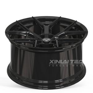 ล้อฟอร์จโมโนบล็อกสีดำเงาแบบกำหนดเอง XINLAI ขนาด 17-24 นิ้ว 5x114.3 5x120 สำหรับ Chevrolet Corvette สำหรับ Mercedes-Benz สำหรับ Audi - Product Image 4
