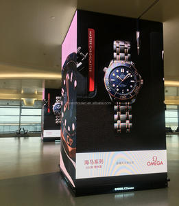 Écran LED intérieur à pilier carré Quatre angles de 90 degrés Longue <span class=keywords><strong>colonne</strong></span> carrée Forme du corps Affichage LED à poteaux droits Écran d'affichage à LED - Product Image 5