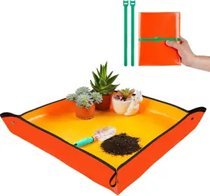 Gardening Tools Soil Mix Control Waterproof Plant RepottingTray Repotting Mat for Indoor Plant Transplanting Repotting Mat