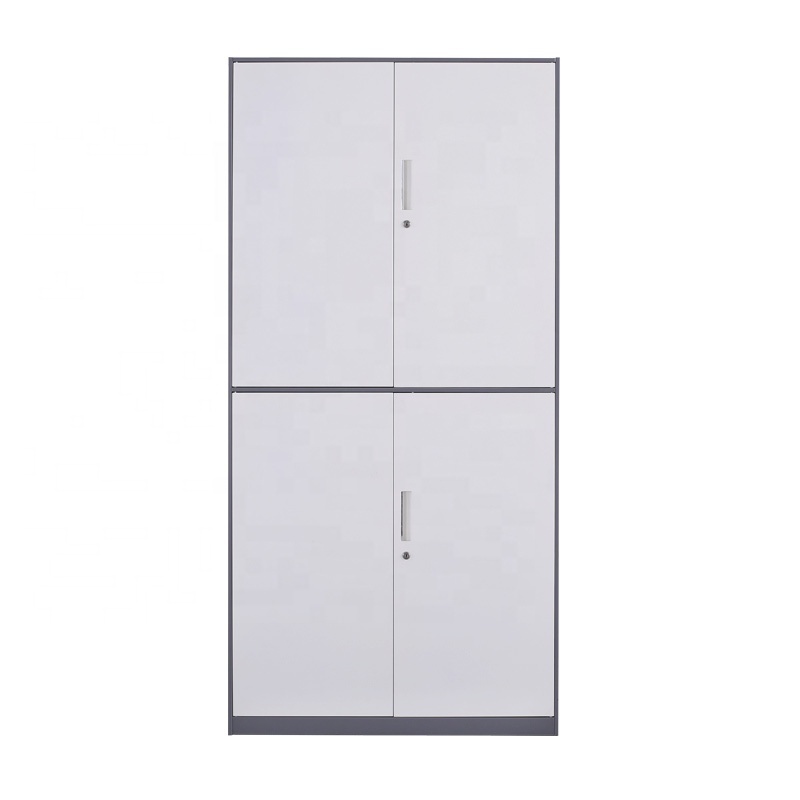 Steel Storage File Cabinet with 4 Doors, Lockable Filing Cabinet for Home Office