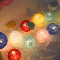 Guirlande lumineuse LED style planète en plastique, scintillante, lumière chaude 3000K, fonctionne sur piles, 6m, décoration de chambre, éclairage tendance