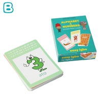 Cartes de jeu en plastique de luxe personnalisées cartes flash de logique cognitive pour enfants vente en gros