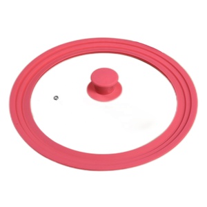 Couvercle en verre universel en silicone <span class=keywords><strong>26</strong></span>/28/30 <span class=keywords><strong>cm</strong></span> pour casseroles, poêles et poêles à frire. - Product Image 4