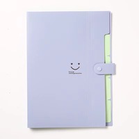 Dossier de documents transparent poche dossiers en plastique Portable format A4 papier dossier de fichiers en expansion