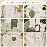 Carte de mariage personnalisée de luxe en typographie, invitations de mariage haut de gamme, carte postale textée en relief, carte de menu