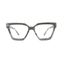 Cadre optique en acétate de métal personnalisé de haute qualité nouveau logo à la mode impression unisexe chaud femmes et hommes nouveau cadre optique