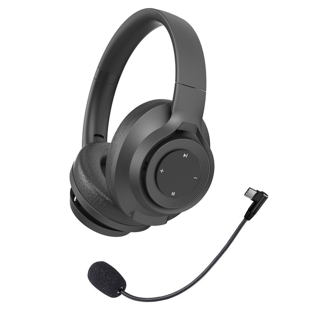 Dual USB 3.5 Over-Ear Noise Cancelling Headset for Call Centers and Office Use 3.5 Wireless Headset for Computer