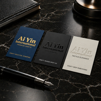 Cartes de visite professionnelles personnalisées en papier épais avec impression offset, faible quantité minimale de commande (MOQ), pour l'introduction des entreprises