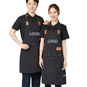 Aprons Kitchen For Women Adjustable Cooking Apron Restaurant Uniform Apron Custom Logo